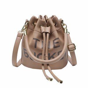 Elegant Tan Bucket Bag